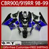 Carrozzeria per HONDA CBR919 CBR 900 919 RR CC 98-99 Anni Corpo 127No.66 CBR 919RR 900RR 919CC CBR900 RR CBR919RR 98 99 900CC CBR900RR 1998 1999 Kit carenature fabbrica blu