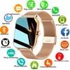 Nova tela colorida relógio inteligente senhoras homem toque completo rastreador de fitness pressão arterial relógio inteligente senhora smartwatch feminino + caixa