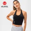2024 Lu Lemens Sütyen Kadın Yoga Kıyafetleri Halter Boyun Sporunda Göğüs Pedleri ile Güzel Arka Seksi Yelek İç Giyim Spor Fiess Yoga Giysileri Üstler