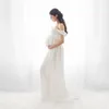 Robes de maternité sexy pour Po Shoot en mousseline de soie robe de grossesse Pographie Prop Maxi robe femmes enceintes vêtements D30 220419