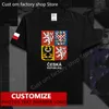 République tchèque drapeau t-shirt gratuit personnalisé Jersey Fans bricolage nom numéro 100 coton t-shirts tchèque ample décontracté t-shirt 220616