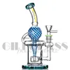 Sphere Recycler Dab Rig Glass Water Bong Smoking Accessories Oil Rigs and Herb Bubbler Bongs Ash Catcher Quartz Nail Hookh