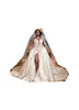2022 Vit plus storlek arabiska aso ebi kristaller bröllopsklänning hög split glittrande svart flicka en axel sexig satin brudklänningar269p