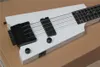 Headless 4 Strings White Bass Guitar with Rosewood Fingerboard Offer customize