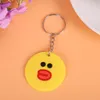 100 PCS Cartoon Anime Keychain Party Favor Cute Keyrings Wholesale PVC Colorful Pendants Gift Key Ring Holiday Charms Sets School rewards Party Supplier Gift