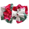 16 colors baby big bow knot elastisk hårband blommig baseball plaid print headbands flickor huvudbonad barn hårband flicka hår tillbehör