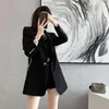 T313 Womens Suits & Blazers Tide Brand Designer High-Quality Retro Sexy hollow-out color series Suit Slim Plus Size