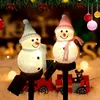 Strings Snowman Fairy Light Christmas Decoration Solar Garland Garland Street Garden Lightled LED