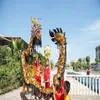 dragon dance negro tama￱o dorado 6# 5 5m para ni￱os actuando a mascotas de disfraces de la mascota decoraci￳n artes deportes al aire libre fiestal258m