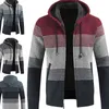 Men new warm Hot Selling Promotion Streetwear top coats hooded sweater knitted cardigan drop ship fashion jacket plus size 3XL L220704