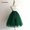 5 Layers 65cm Black Pleated skirt Sexy Midi Tulle High Waist Full Lining Adult Tutu Korean Style Women Jupe Femme Faldas 220317