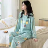 Automne hiver coton dessin animé pyjamas ensemble femmes pyjamas homewear à manches longues vêtements de nuit décontracté maison vêtements costume de nuit femme 220321