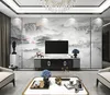Aangepaste 3D behang muurschildering woonkamer slaapkamer nieuwe Chinese stijl stenen patroon landschap achtergrond muurstickers
