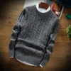 Men's Hoodies Men's & Sweatshirts Autumn And Winter Men's Warm Turtleneck Sweater Korean Version Slim Round Neck Thickened Knitted