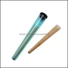 Imballaggio Bottiglie Ufficio Scolastico Affari Industriale 110Mm Pre Roll Imballaggio Plastica Conico Preroll Doob Tube Joint Holder Coni Fumatori Cl