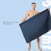 Пляжное полотенце носимые быстрые высушительные полотенца для ванн сплошной цвет двусторонней текстуры сверхтонкого волокна Washrag Fitness Travel Body Wraps CCE13699