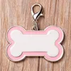 Цинковый сплав Bone Shaped Dog Card Tag Creative Cute DIY Персонализированные ошейники Теги Подвески Pet Dogs Cards Tag Аксессуары BH7241 TQQ