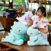 Squishy Cute Dinosaur Doll Toys Down Cotton Filled Blue Pink Dino Plush Little Animal Kids Dropshipping Wholesale Hanmolf J220704