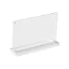 A5 Horizontal Acrylic Photo Frame Coutertop Menu Stand Desk Sign Price Tag Display Advertising Picture Poster Frame Magnetic