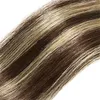 12a uzantılarda düz sarışın bant insan saçı 14-24 inç kesintisiz cilt atkı doğal bant uzantısı 50g-20pcs/pakette remy bantsız