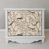 Fonds d'écran personnalisé uropéen nostalgie branches abstraites arbres fleurs et oiseaux TV fond mur papier peint pour en rouleau salon papiers peints