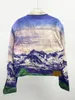 2023 spring mens designer luxury snow mountain printing denim jacket ~ US SIZE jackets ~ designer high quality jackets for men