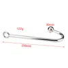 Anal Hook Hook Dilator de aço inoxidável Brinquedos sexy para massageador de massageiro de masculino Metal Butt Plug Male Castity Device BDSM Products