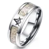 Novo brilho no escuro 8mm de dragão de anel luminoso noctilucent de 8 mm Men de aço inoxidável anel de maçom masculino maçom signo de emblema anéis