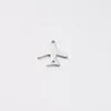 Colliers de pendentif en acier inoxydable simple astronaute rêve petit aviation aviation aéronef