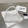 أكياس الماس المتلألئة حقيبة مصمم حقيبة يد فاخرة متشرقة على حقائب اليد حقيبة الأزياء أزياء نايلون نايلون كروسودي 2022 TOP Q256T