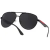 Top Luxury ovala solglasögon för män designer sommar nyanser polariserade glasögon svart vintage överdimensionerade solglasögon av kvinnor man solglasögon med låda
