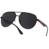 PD03 Top gafas de sol ovaladas de lujo Pradaa hombres diseñador tonos de verano gafas polarizadas negro vintage gafas de sol de gran tamaño de mujer gafas de sol masculinas con caja