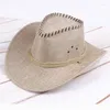 Berety oddychające Cowgirl Hat Western Cowboy Jazz Top Słońca dla Dailyberrets