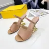 Heetste hakken met doos en stofzakken dames schoenen designer sandalen kwaliteit sandalen hielhoogte en sandaal platte schoenglaasjes slippers door merk040