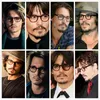 Johnny Depp Lunettes Hommes Ordinateur Rond Transparent LEMTOSH Lunettes Conception Acétate Style Vintage Cadre Boîte 220615