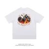 2022 Summer New American Street West Coast Rap Hip Hop Character Print Loose Short Sleeve T-shirt Men's Fashion Brand