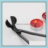 Scissors Hand Tools Home Garden Selling Candle Wick Oil Lamp Steel Stainless Trimmer Scissor Cutter Snuffers Tool Sn2424 Drop Delivery 202