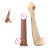 Massage Strapon Penis Kvinnlig onani Sexshop enorm Faloimitator Falos Big Long Silicone Dildo Realistiska xxl Dildos för kvinnor lesbiska