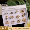 SALE Cring Coco Pearl Rings Hawaiian Polynesian Wholesale Price Gold Plated Flower Sea Turtles Ring Set Jewelry for Women Gifts 220803