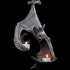 Candle Holders Bat Wall Tealight Holder Resin Candlestick Sculpture Decor Home Desktop Crafts Ornaments Gothic HolderCandle