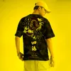 Men's T-Shirts Chinese Style Elements National Tide T-shirt Hip-hop Trend Print Short-sleeved Shirt Loose Men's T Top 6xl Large SizeMen'