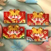 Cadeau cadeau 32pcs année enveloppe rouge chinois traditionnel poche d'argent dessin animé paquet chanceux tigre angpaogift