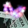 Party Headband Hats Plush LED Shiny Rabbit Ear Headband Hair Hoop Festival Decoration Lovely Light Up Party-Headband Accessories