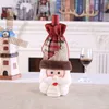 Julvinpåse Tyg Tyg Santa Wines Bottle Package Package Christmas Day Decoration Drawstring Packets Home Party Decor JLA13502