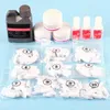 Pro Acrylic Nail Art Kit 78pcs Acrylic Powder Glitter 120ml Liquid Nail Art Kit Crystal Brush Skill Tool2627221v3738819