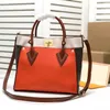 53823 Designer luxury handbags purse On My Side bags elegant stitching fine grain calf shoulder strap handbag