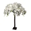 150CM Tall Artificial Flower Phalaenopsis Tree Simulation Plant Pot White Butterfly Orchid Table Ornament For Wedding Home Decoration