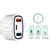 838DD 3Port Car Charger 35A USB QC30 TypeC Fast Charging for iPhone 13 14 Xiaomi Samsung Mini Quick Chargers Vehicle Adapter w4242231