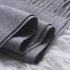 Écharpe d'hiver pour femmes longues et chaudes écharpes en cachemire Hijab solide dame châle enveloppement femme Pashmina Bandana foulards Echarpe