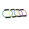 Bande di resistenza 4pcs forma Yoga Tensione sminominanza dell'anello di sliziato Espansore per amante (giallo + rosso blu verde)
